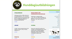 Desktop Screenshot of hunddagisutbildningen.se